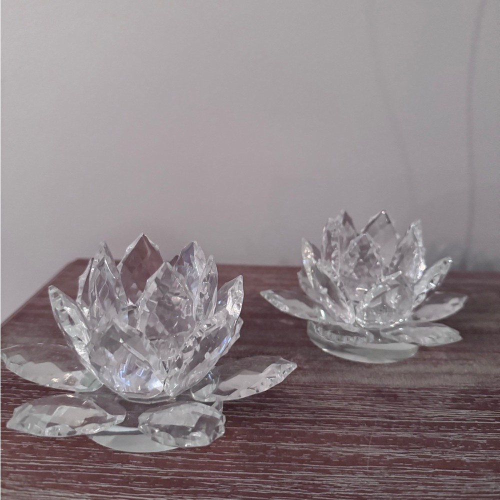 2 Shannon Crystal taper candle holders - Picture 1 of 12